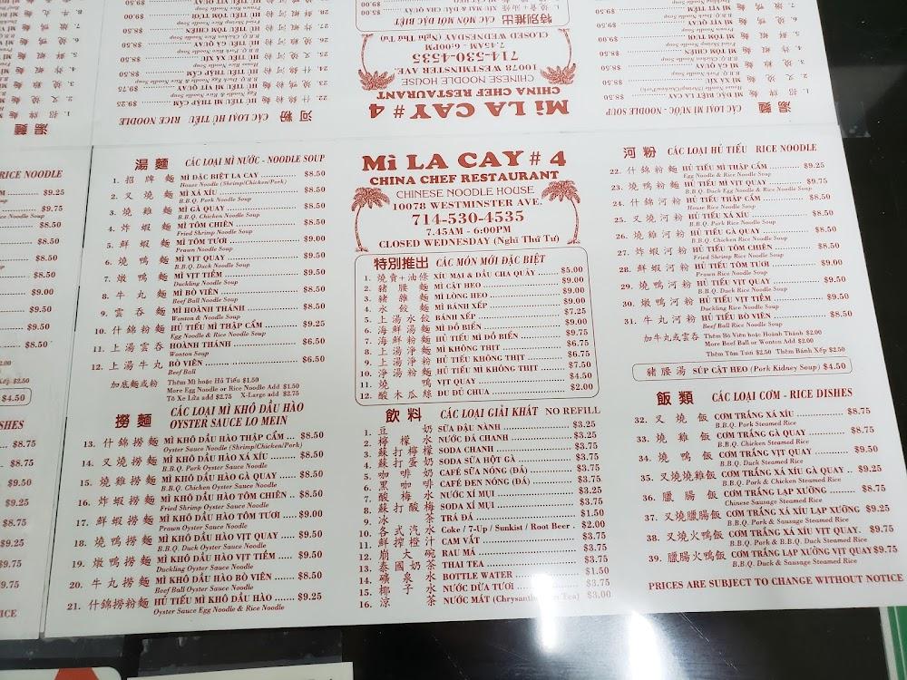 Mi La Cay Menu image 4